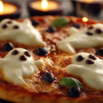 Spooky Ghost Cheese Pizza