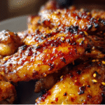 Sticky Honey Mustard Chicken Wings