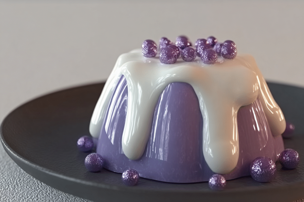 Ube Cream Pudding Delight