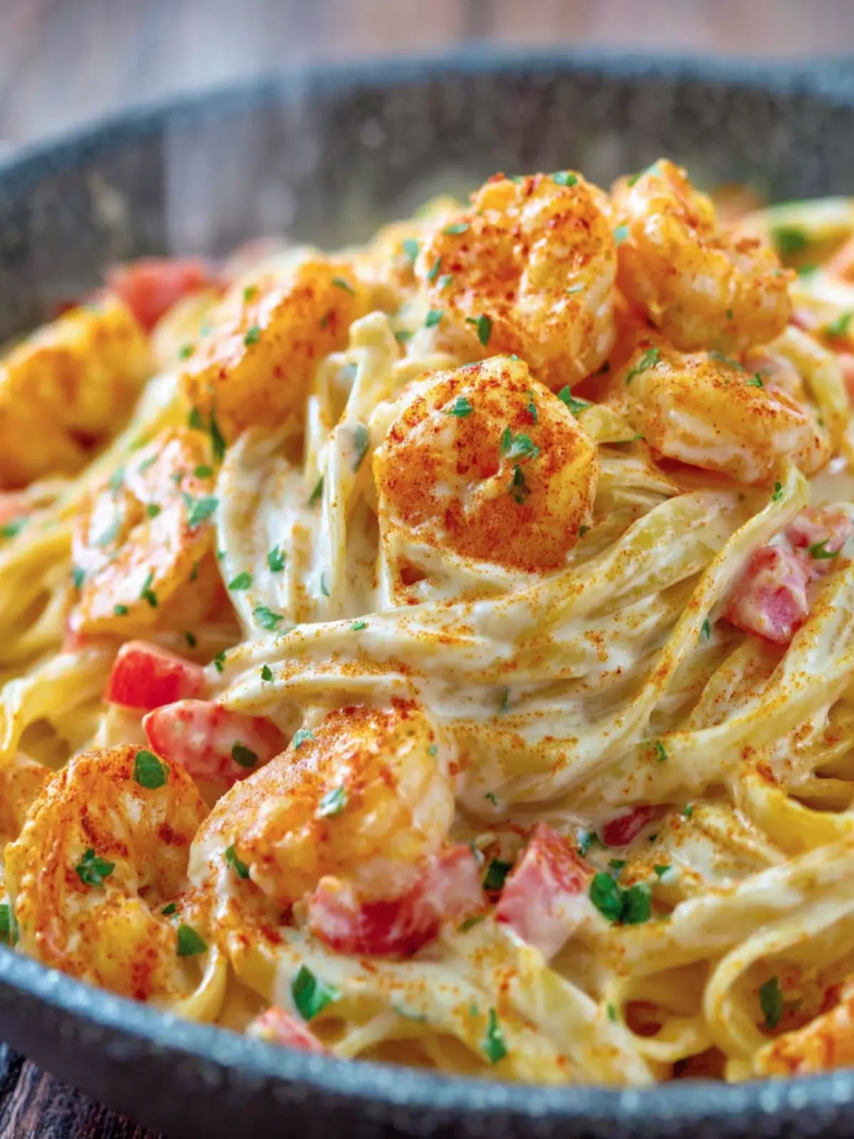 Creamy Cajun Shrimp Pasta Dish First Image