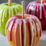 Colorful Candy Coated Apples First Image