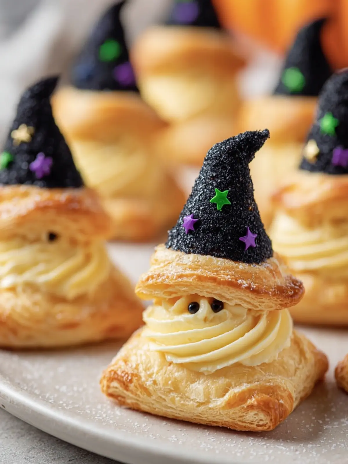 Witch Hat Shaped Pastry Bites First Image