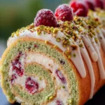 Pistachio Raspberry Swiss Roll First Image
