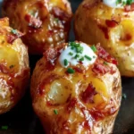 Spooky Skull Baked Potatoes First Image