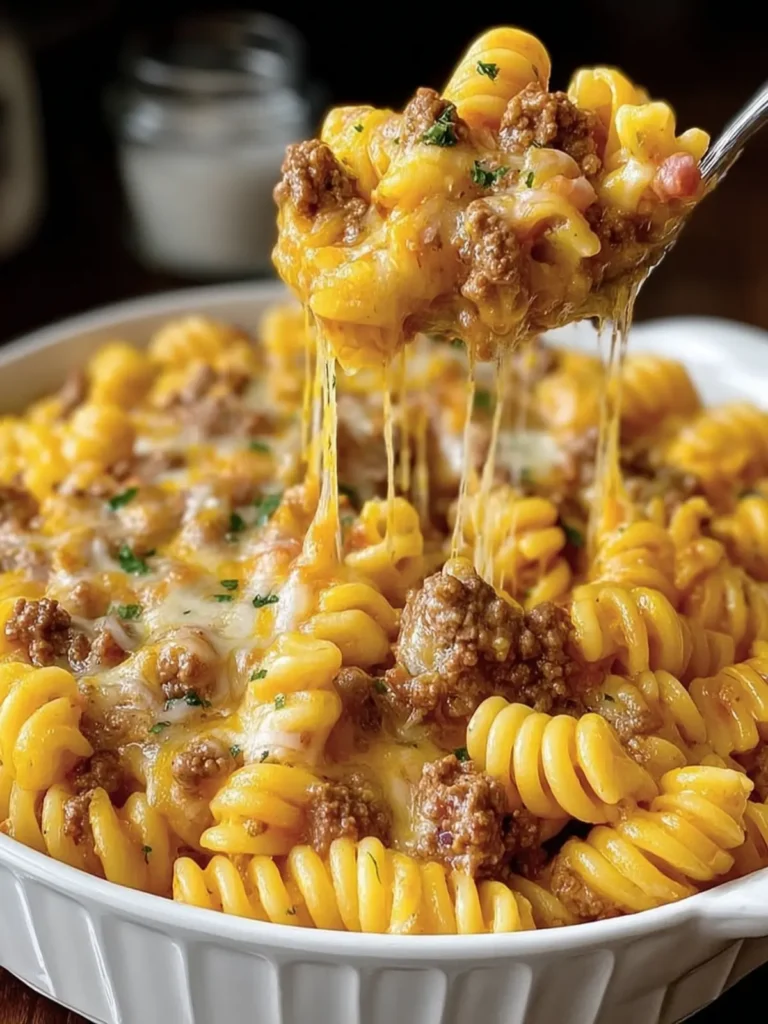 Cheesy Beef Pasta Bake First Image