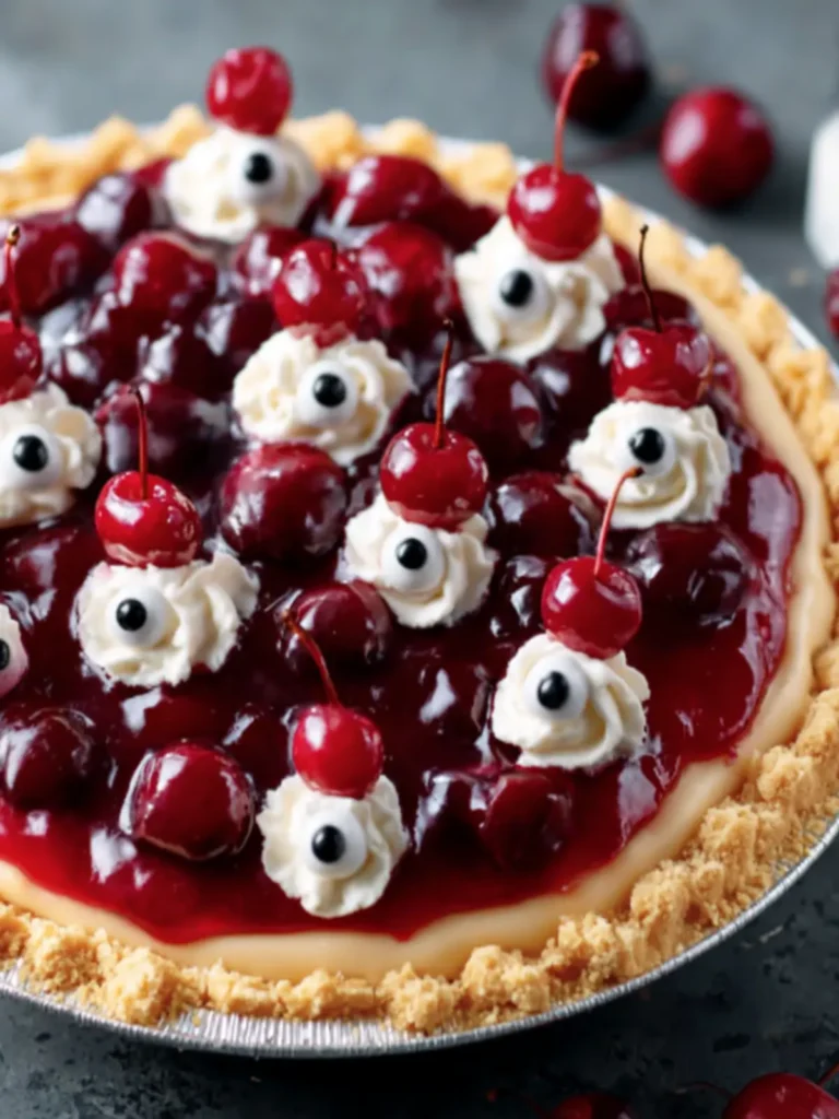 Cherry Eyeball Halloween Pie First Image
