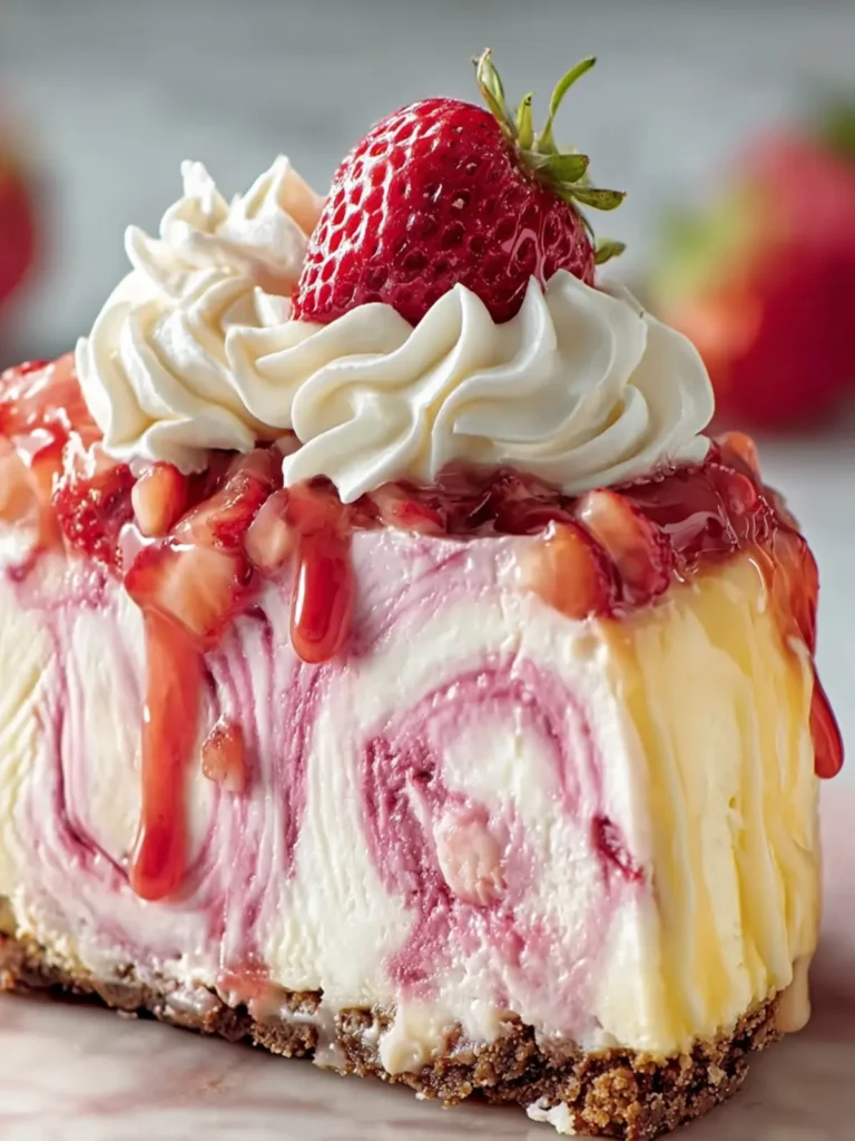 Strawberry Swirl Cheesecake Delight First Image