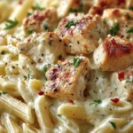 Creamy Garlic Chicken Pasta Dish First Image