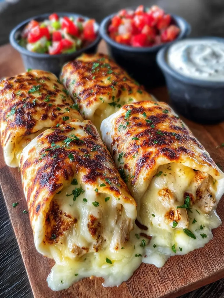 Cheesy Grilled Chicken Burritos First Image