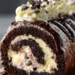 Decadent Chocolate Roll Cake First Image