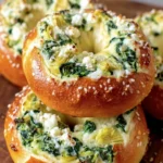 Spinach Artichoke Stuffed Bagels First Image