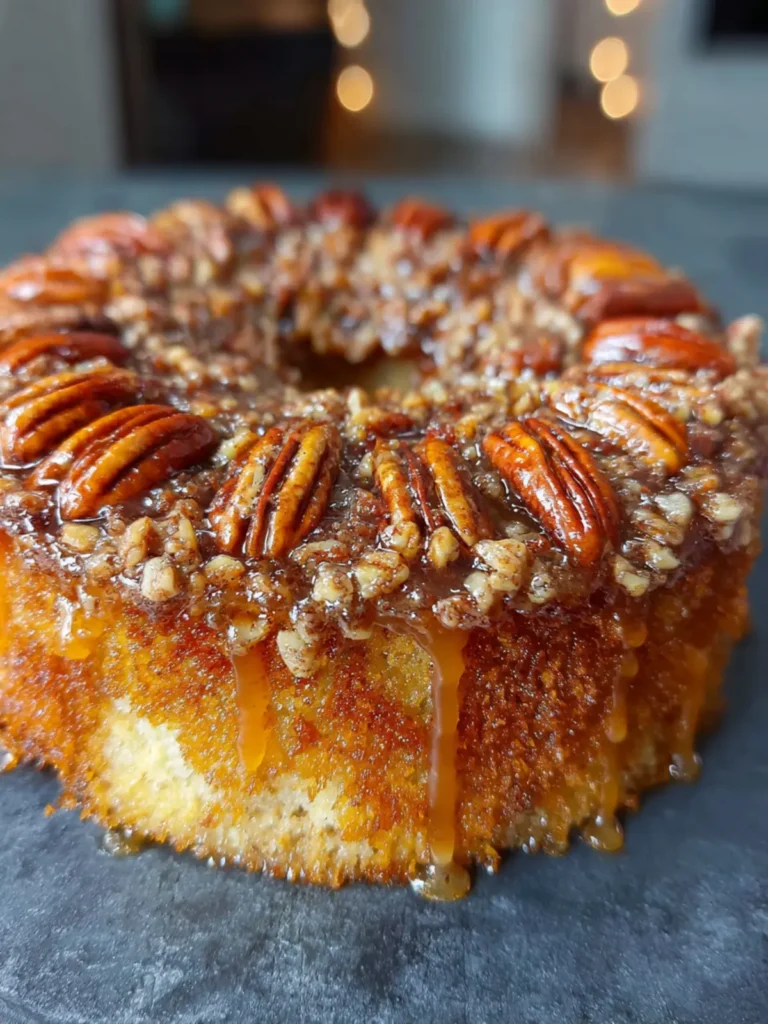Pecan Pie Upside Down Cake First Image