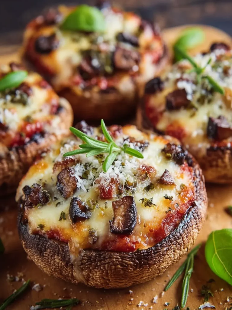 Portobello Mushroom Pizza Caps First Image