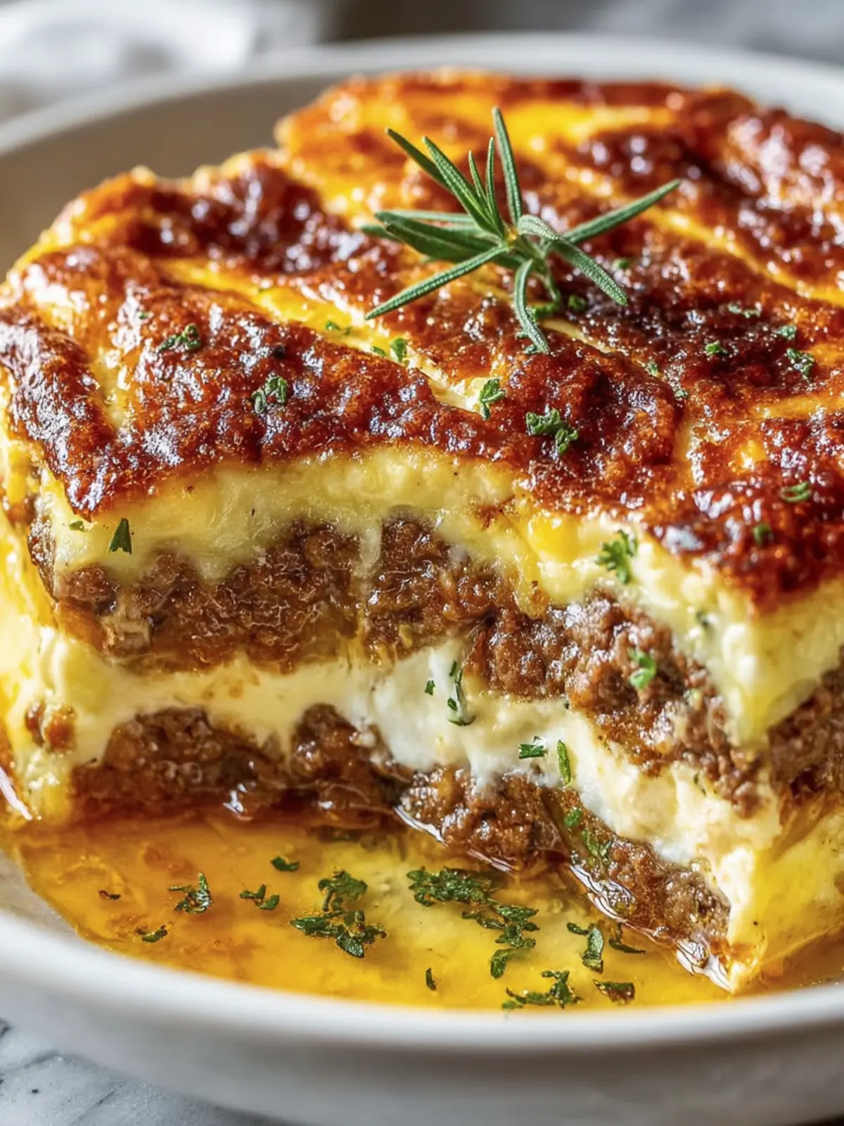 Traditional Greek Moussaka Dish First Image