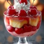 Luxurious Cherry Trifle Dessert First Image