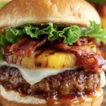 Grilled Pineapple Bacon Burger First Image