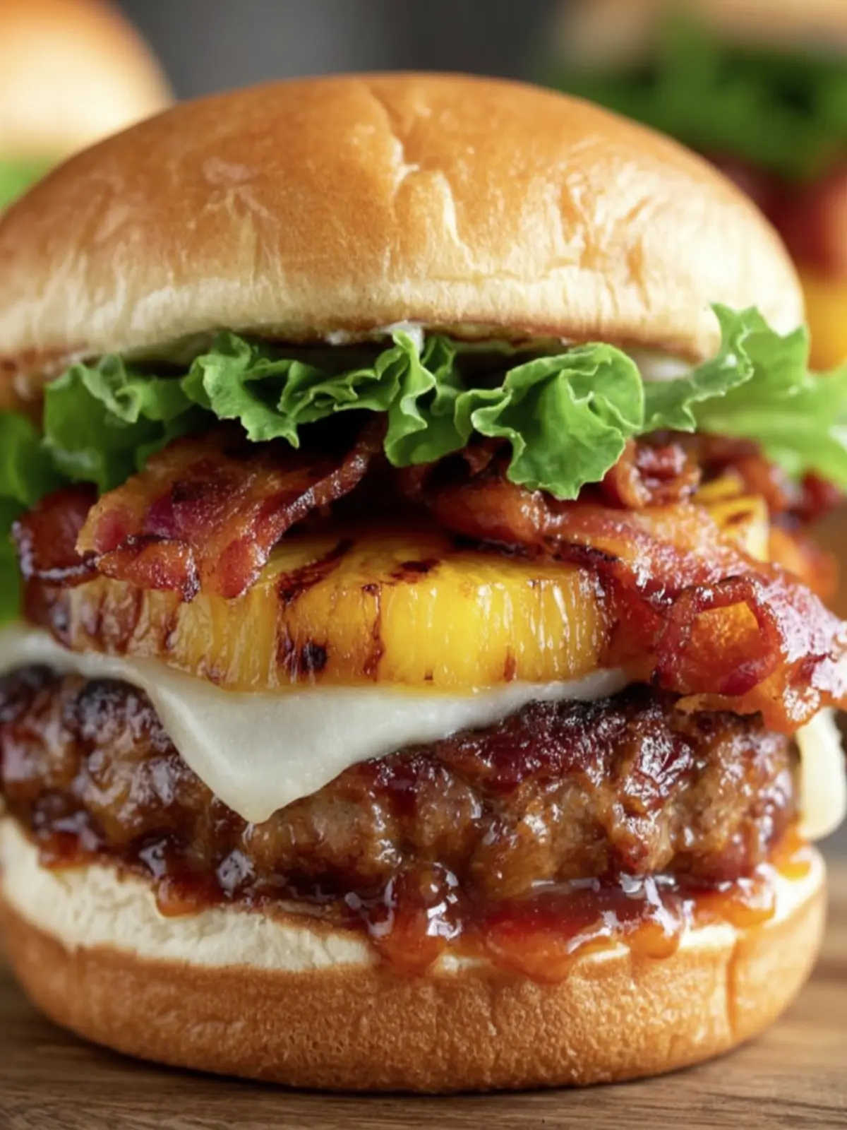 Grilled Pineapple Bacon Burger First Image