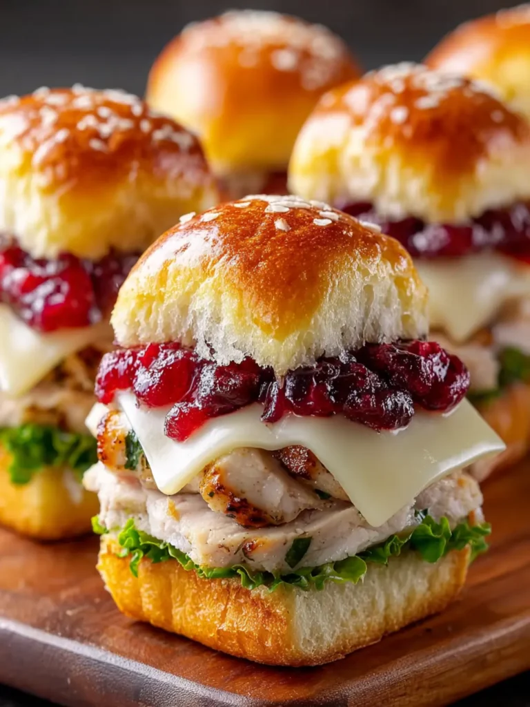 Havarti Cranberry Turkey Sliders First Image