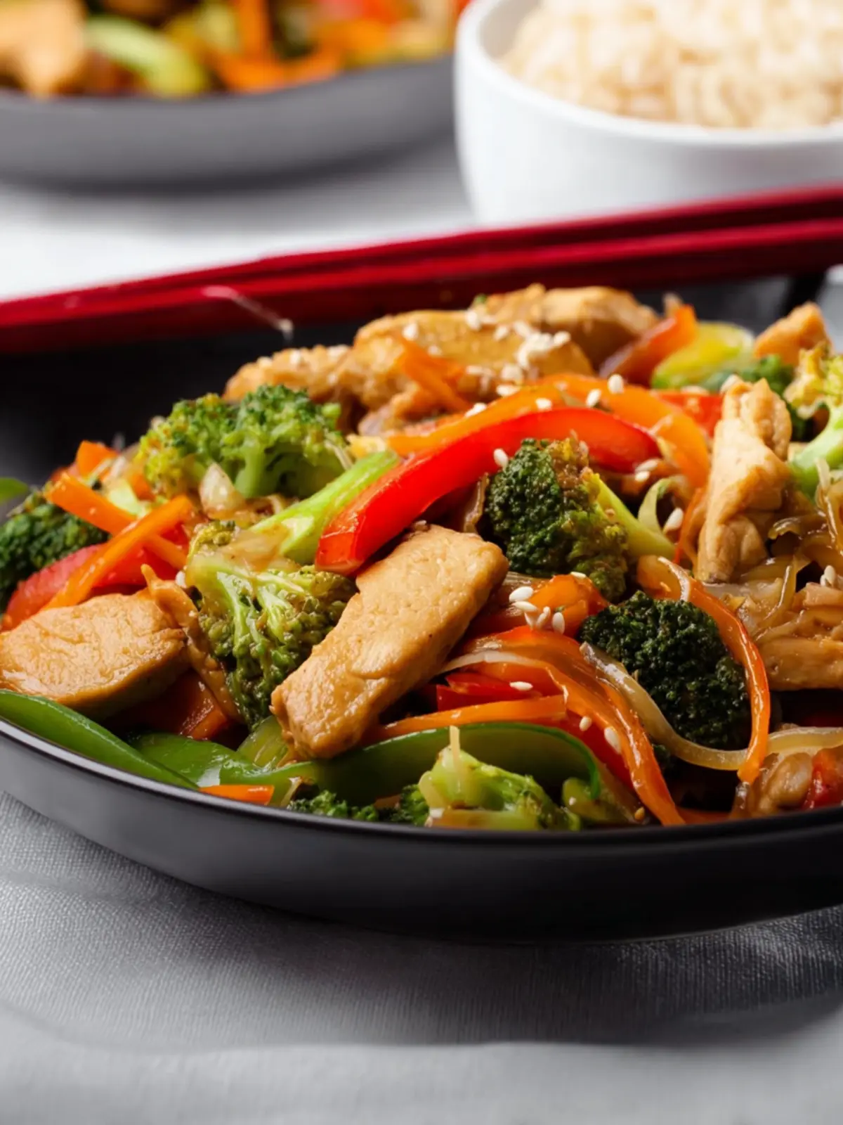 Simple Chicken Stir Fry With Vegetables First Image