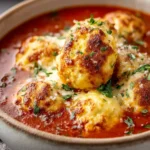 Hearty Tomato Soup with Cheddar Bay Dumplings First Image