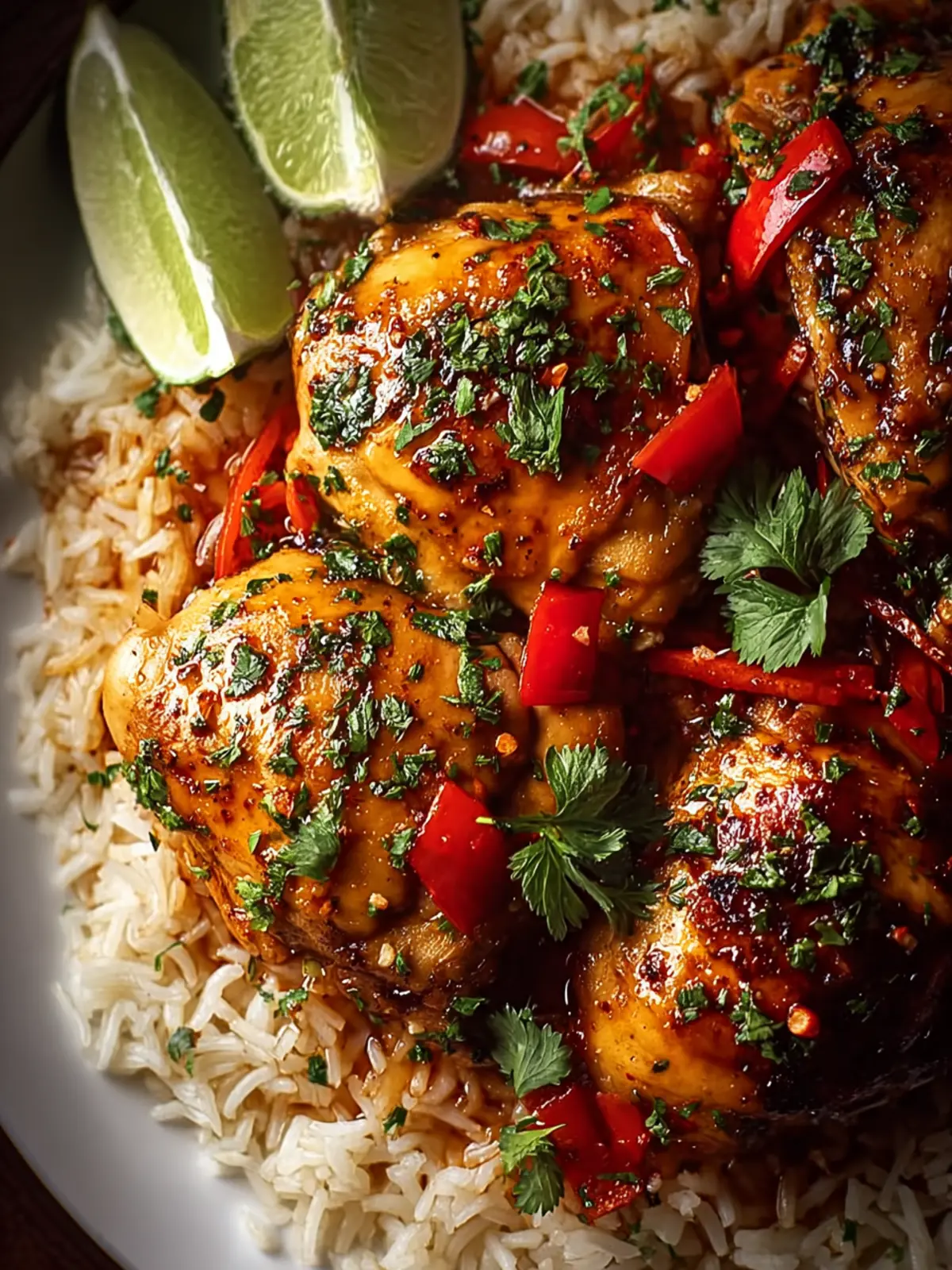 Spicy Maple Chicken & Coconut Rice: Sweet Meets Heat Delight First Image