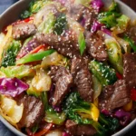 Ginger Garlic Beef & Cabbage Stir Fry : Fast, Flavorful, and Ultra-Satisfying First Image