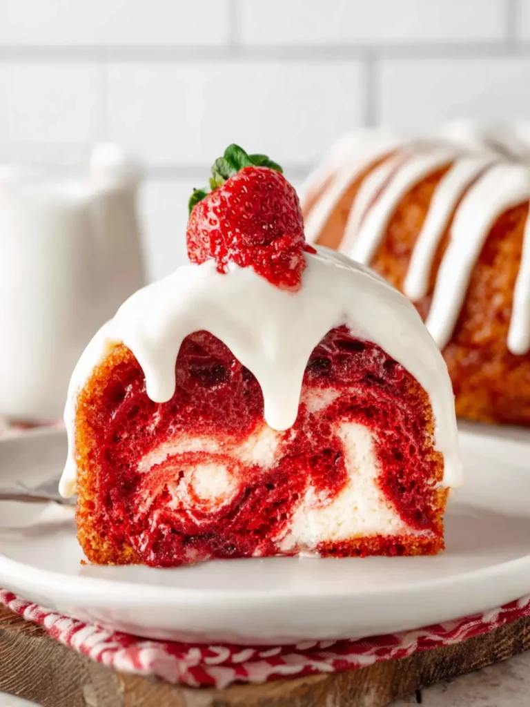 Red Velvet Marble Cake Recipe First Image