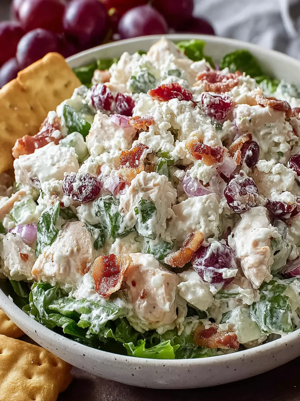 Easy Cranberry Pecan Chicken Salad (High Protein) First Image