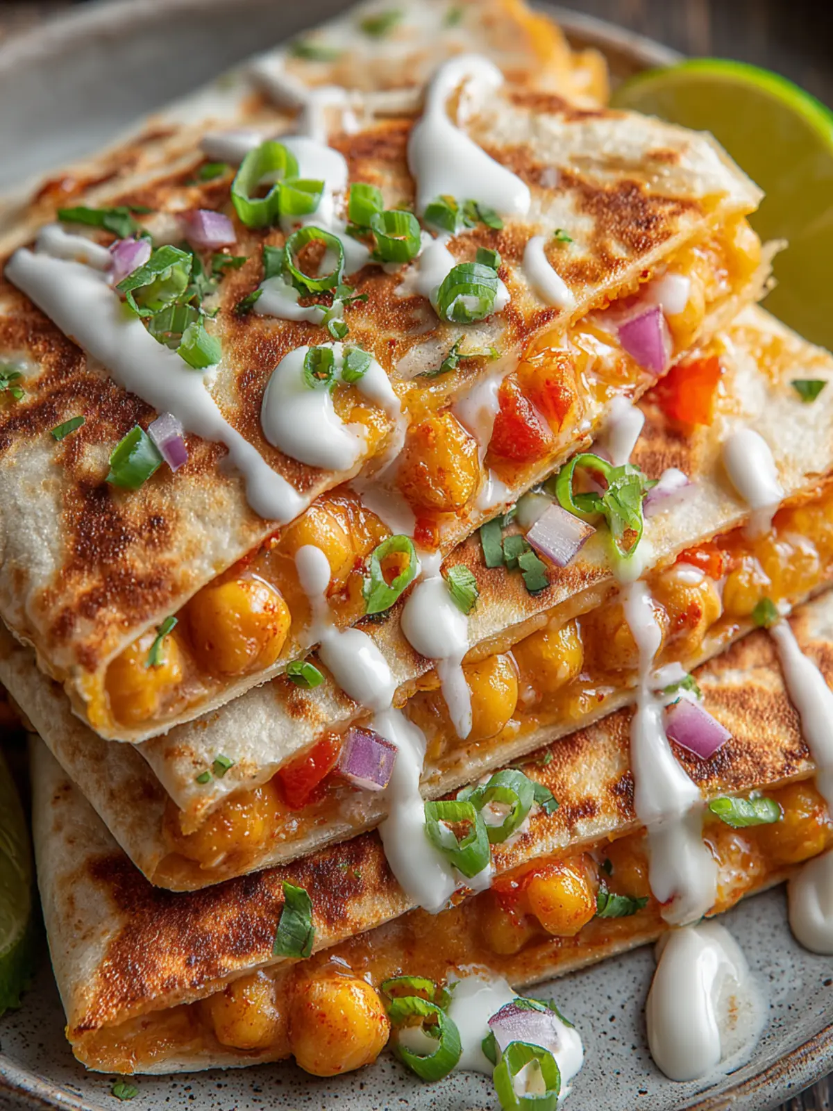 Buffalo Chickpea Quesadillas First Image
