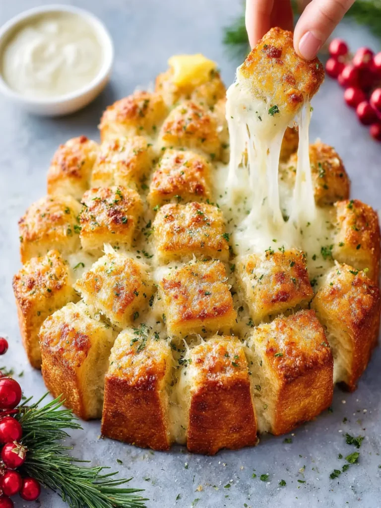 Christmas Tree Pull Apart Bread First Image