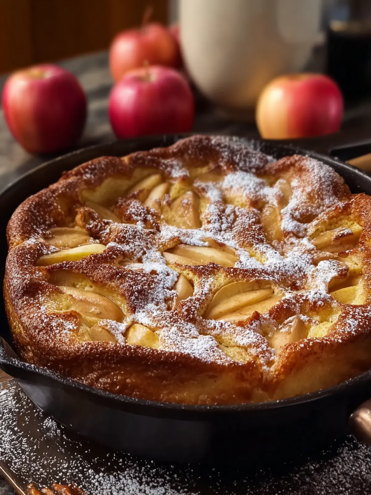 Fluffy Apple Cinnamon German Pancake for Cozy Mornings First Image