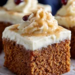 Easy Gingerbread Snack Cake with Cream Cheese Frosting First Image