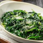 Stir-Fried Spinach with Garlic and Parmesan First Image