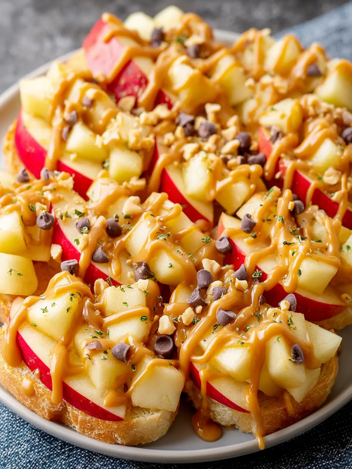 Apple with Peanut Butter Snack (3 Ways) First Image