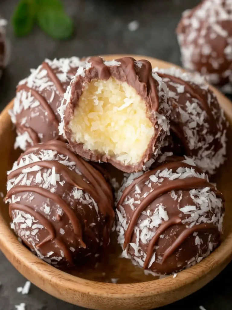Chocolate Coconut Balls First Image