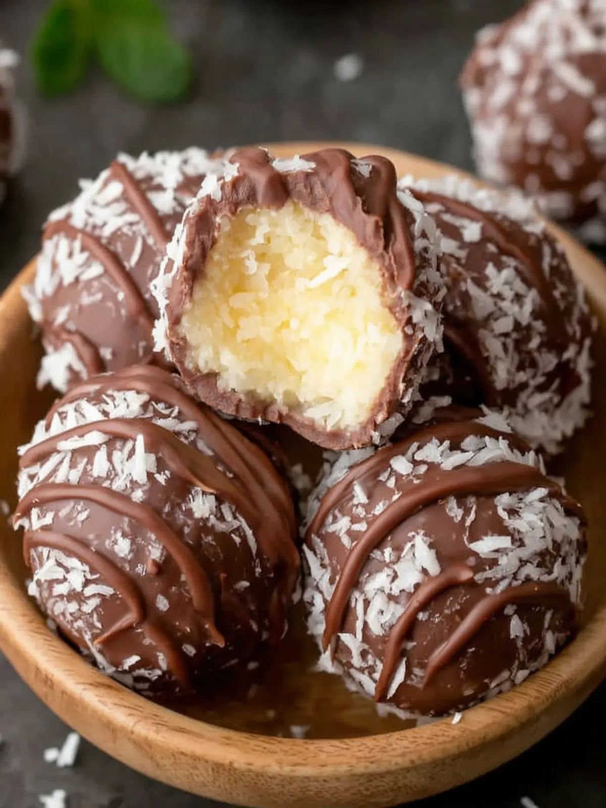 Chocolate Coconut Balls First Image