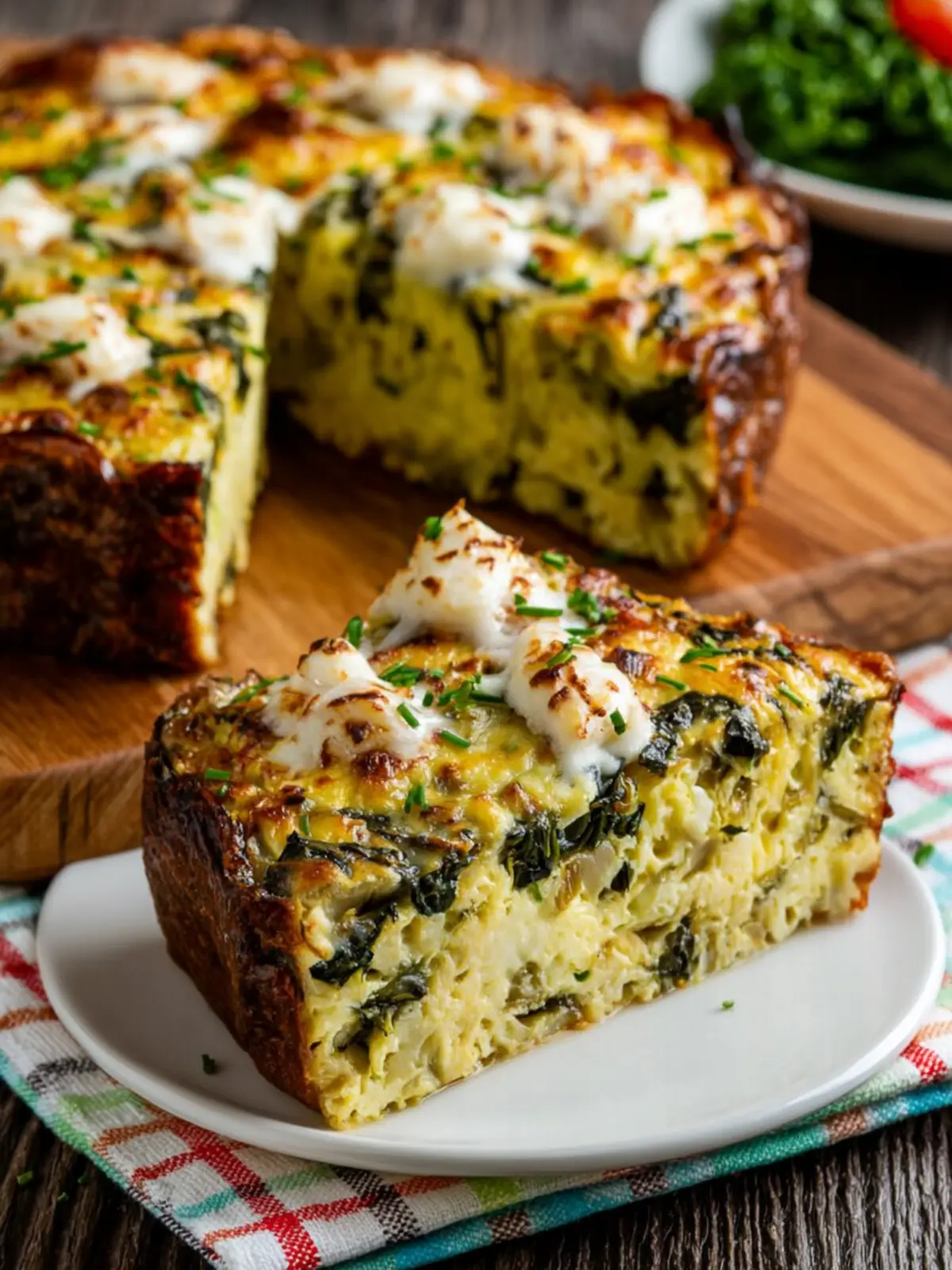 Artichoke, Kale, and Ricotta Pie First Image