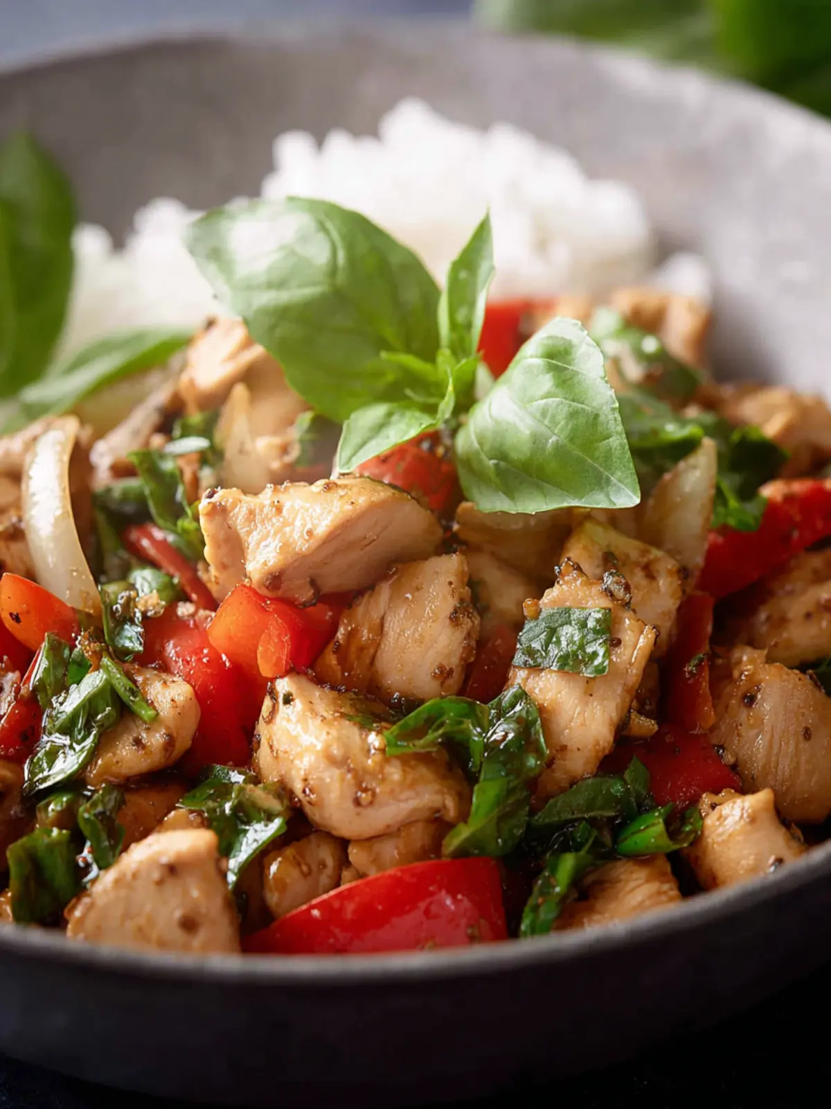 Basil Chicken Stir Fry First Image