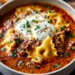 High Protein Lasagna Soup First Image