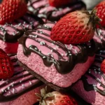 Chocolate-Dipped Strawberry Frosted Wafers First Image