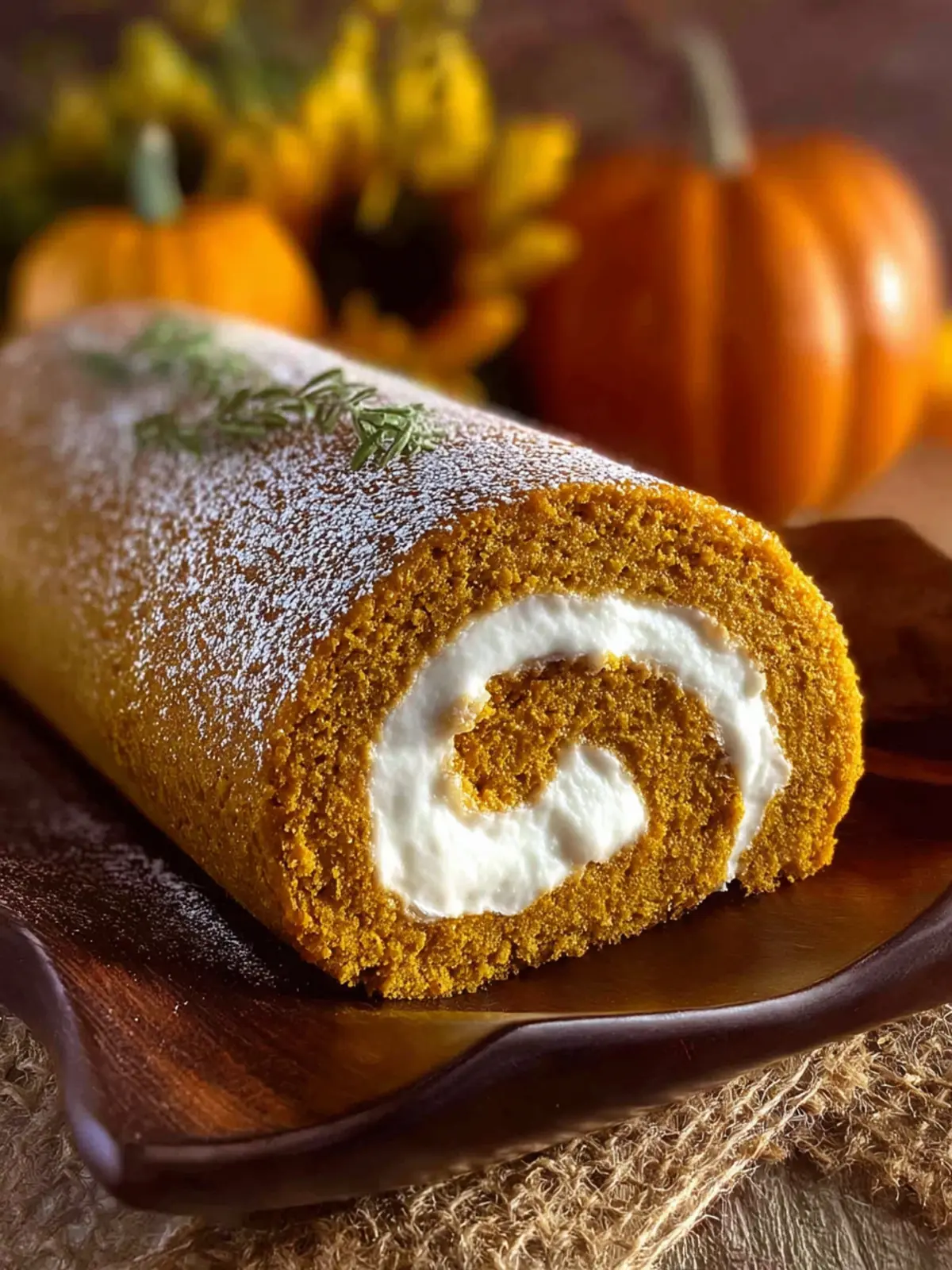 Homemade Amish Pumpkin Roll First Image