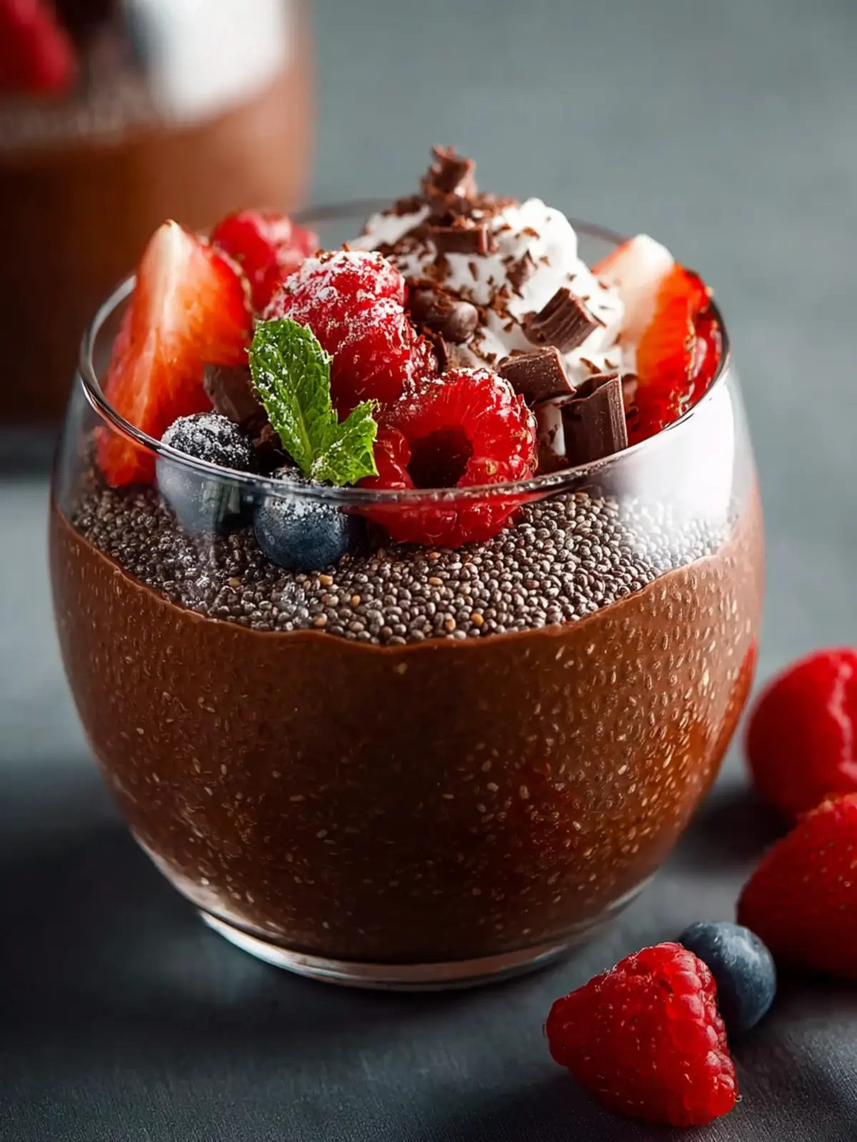 Chocolate Chia Seed Pudding Third Image krffdl