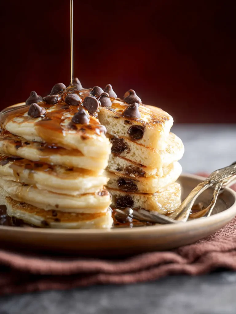 Chocolate Chip Pancakes First Image