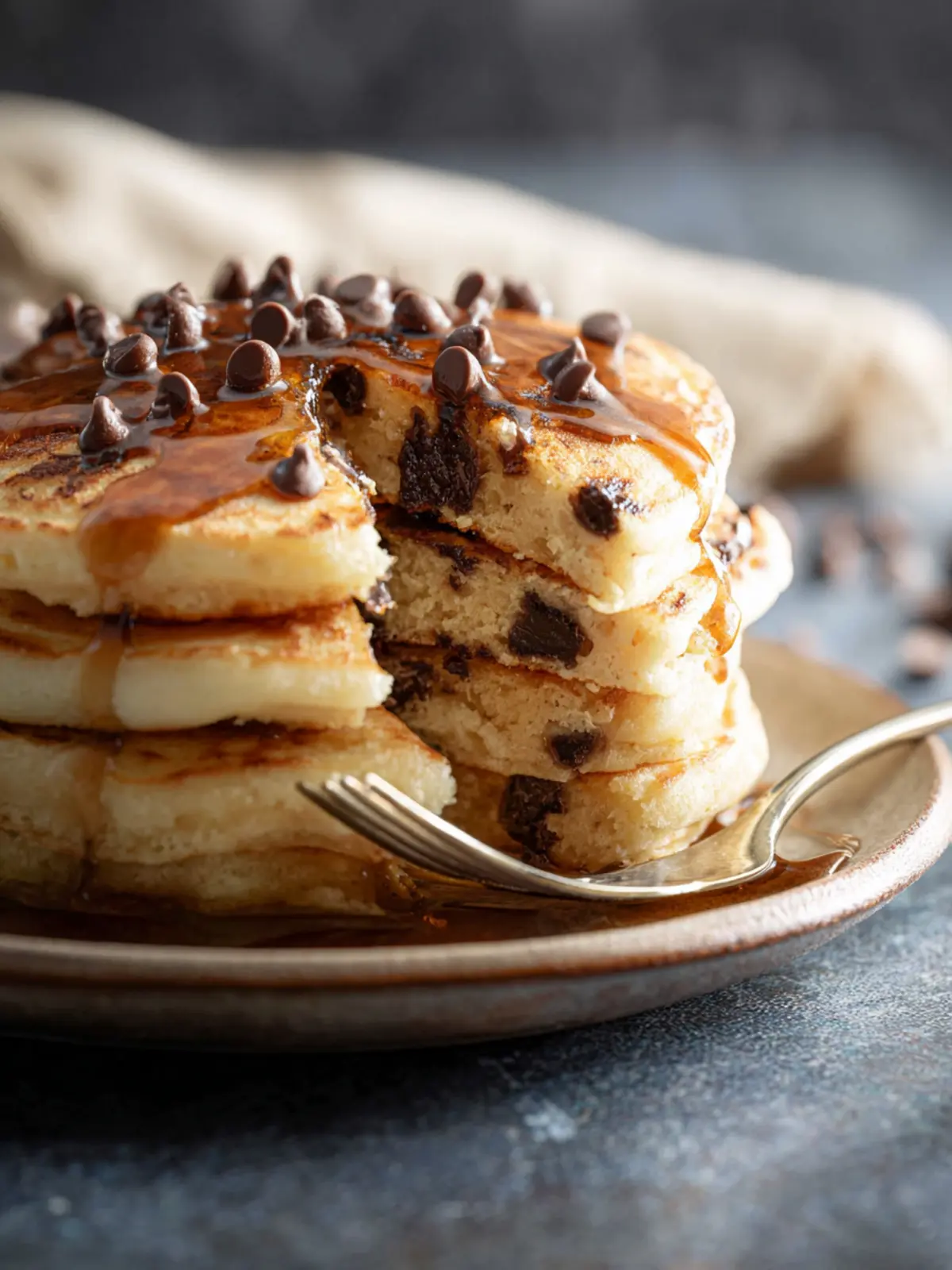 Chocolate Chip Pancakes: The Best Cozy Morning Treat! 8 Chocolate Chip Pancakes Fourth Image md8std