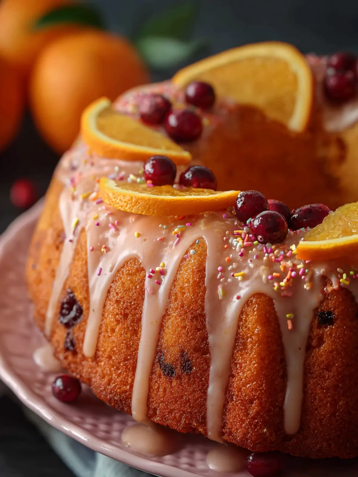 Cranberry Orange Bundt Cake: Irresistibly Moist & Bright! 6 Cranberry Orange Bundt Cake Second Image sknjod