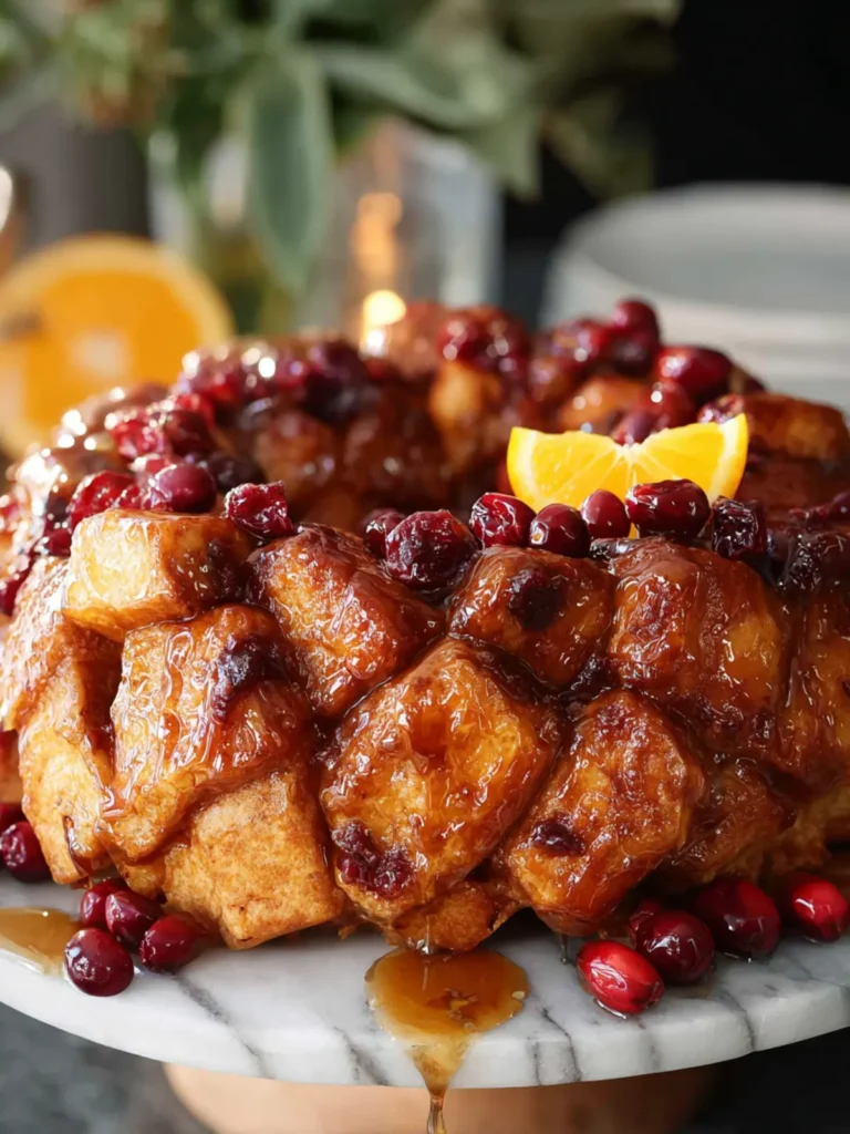 Cranberry Orange Monkey Bread First Image