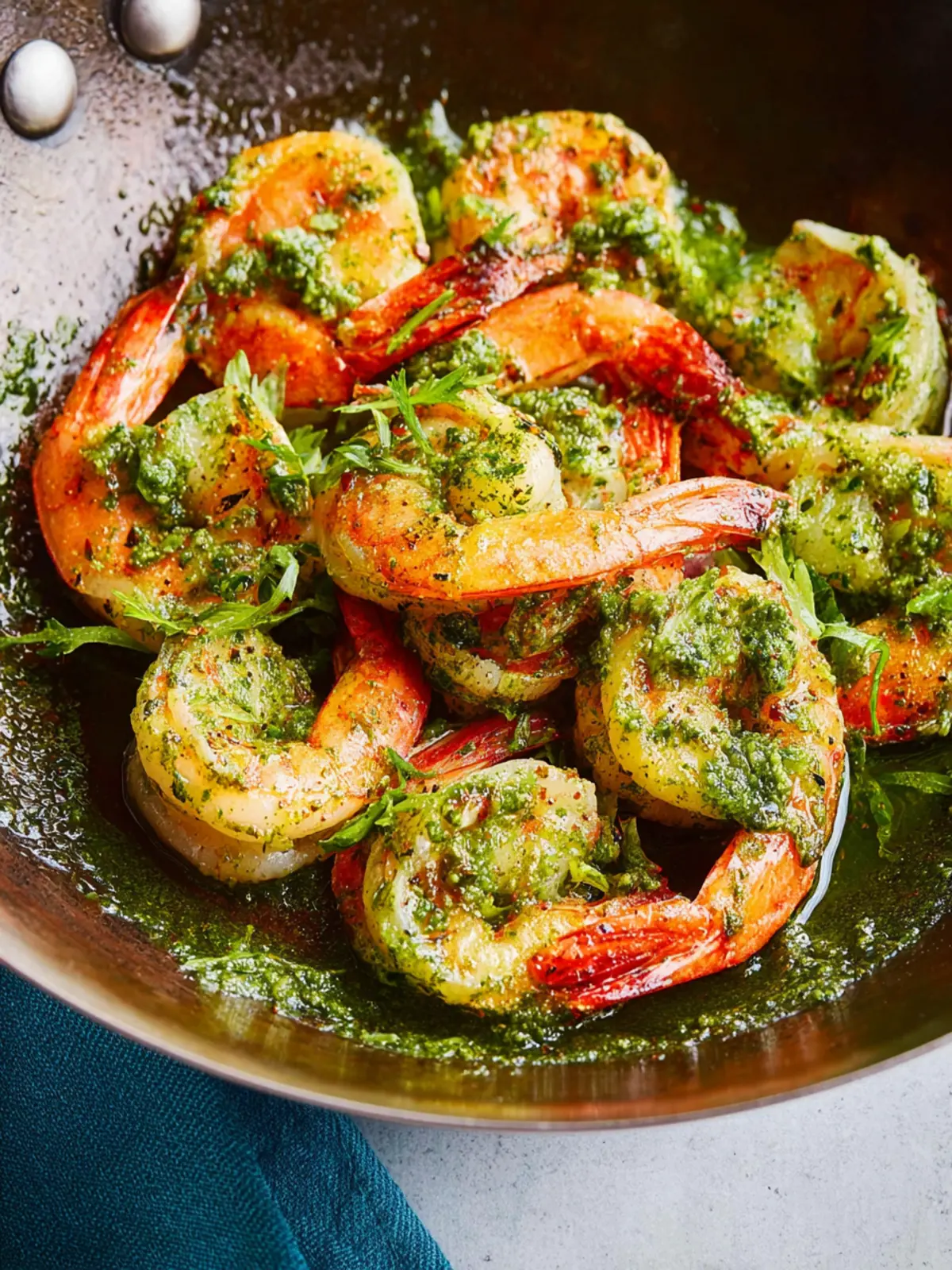 Easy Pesto Shrimp Third Image k3ebpz