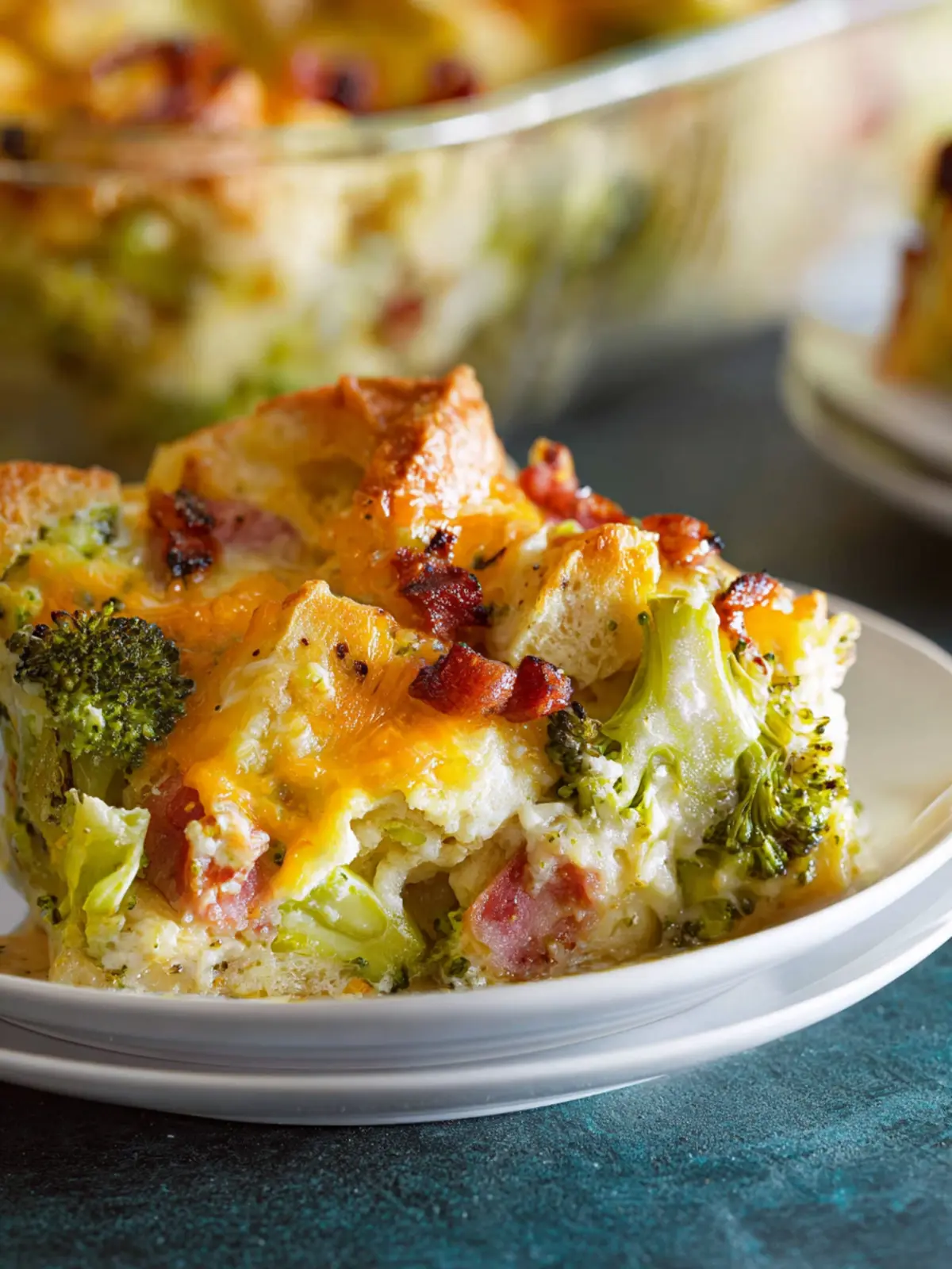 Ham and Cheese Strata with Broccoli First Image
