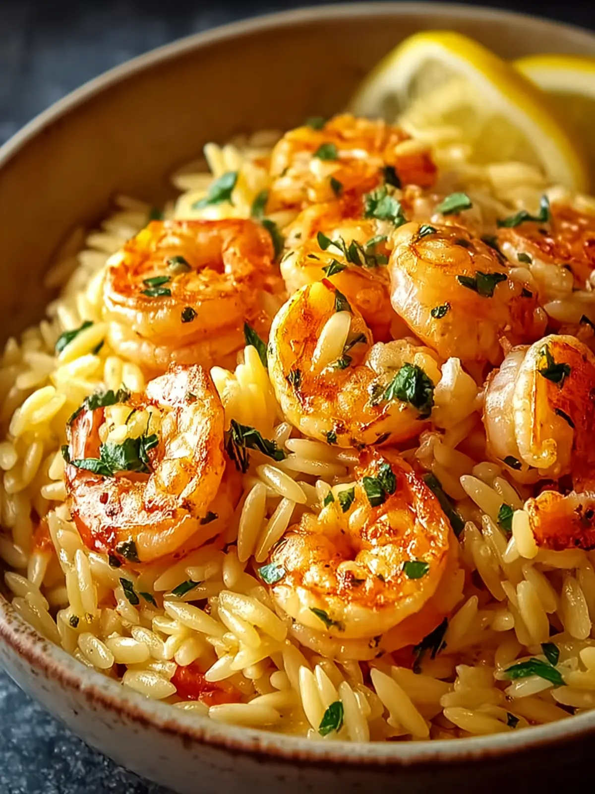 Shrimp Orzo In Lemon Garlic Sauce An Amazing Ultimate Recipe Second Image ian6ij