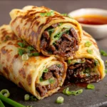 Scallion Pancake Teriyaki Beef Rolls First Image